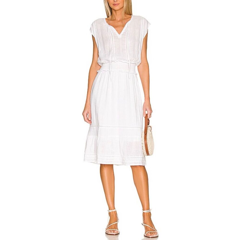 Rails Ashlyn Midi Dress | Large in White
